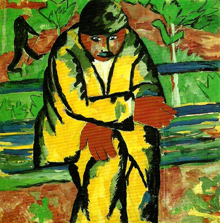 Kazimir Malevich on the boulevard France oil painting art